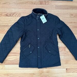 Men's Barbour Powell Quilted Jacket Small Navy